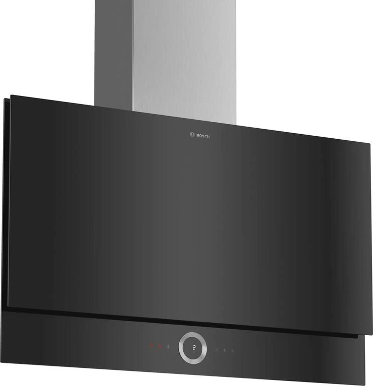 Serie 8 Chaminé de parede 90 cm Vidro Preto Serie 8 Chaminé de parede 90 cm Vidro Preto