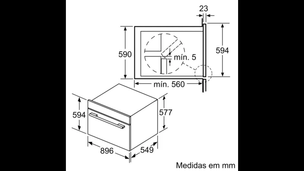 Serie 6 Forno integrável 90x60 Inox Serie 6 Forno integrável 90x60 Inox