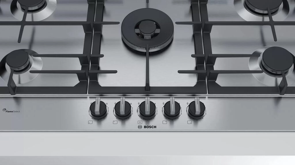 Serie 6 Placa a gás 90 cm Inox Serie 6 Placa a gás 90 cm Inox