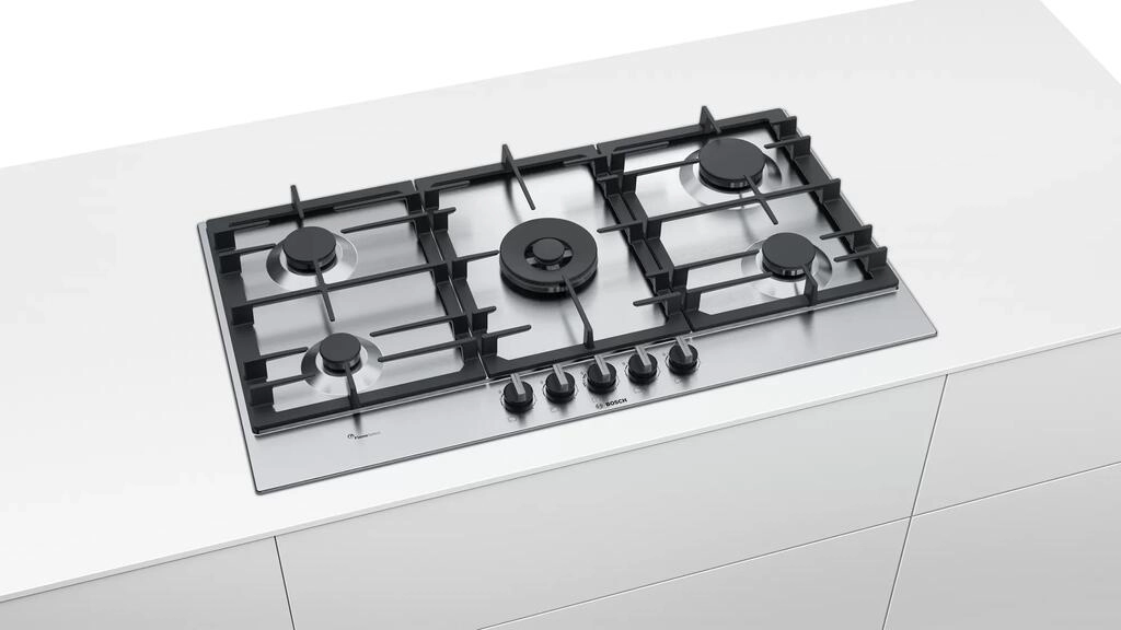 Serie 6 Placa a gás 90 cm Inox Serie 6 Placa a gás 90 cm Inox