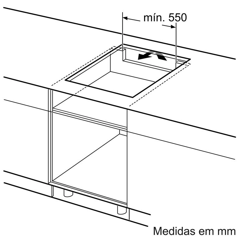 Serie 6 Placa de indução 60 cm Preto Serie 6 Placa de indução 60 cm Preto