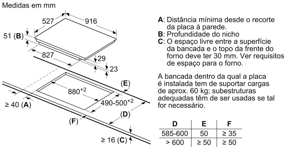 Serie 8 Placa de indução 90 cm Preto Serie 8 Placa de indução 90 cm Preto