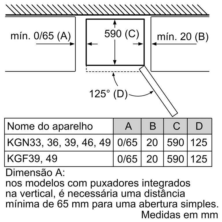 Serie 4 Combinado de instalação livre 186x60 cm Inox Serie 4 Combinado de instalação livre 186x60 cm Inox