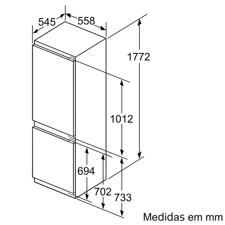 Serie 6 Combinado integrável 177.2x55.8 cm Serie 6 Combinado integrável 177.2x55.8 cm