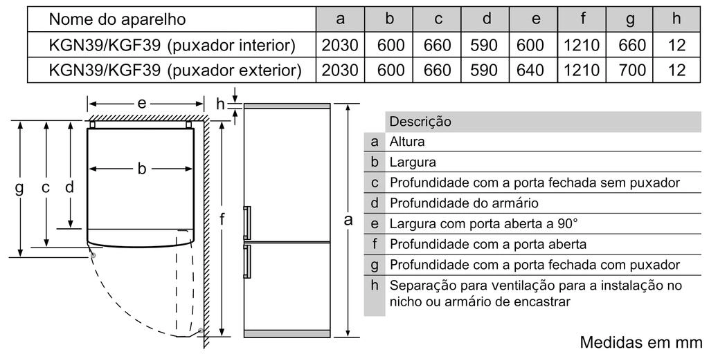Serie 8 Combinado de instalação livre 203x60 cm Inox Serie 8 Combinado de instalação livre 203x60 cm Inox