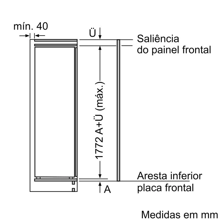 Serie 6 Frigorífico integrável 177.5x56 cm flat hinge Serie 6 Frigorífico integrável 177.5x56 cm flat hinge