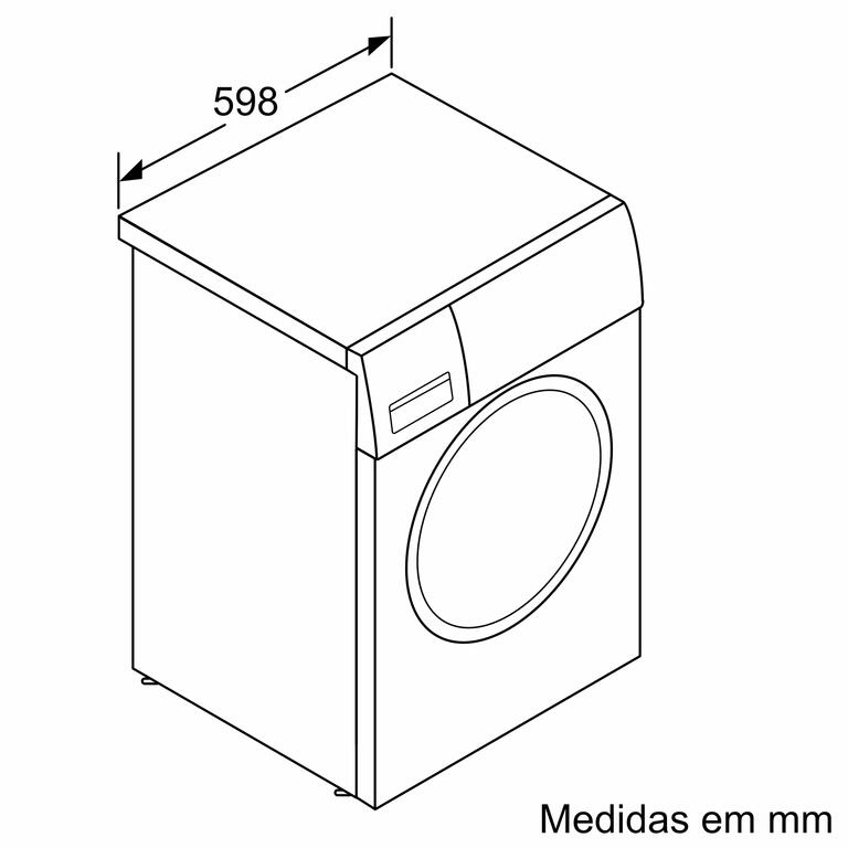 Serie 6 Máquina de Lavar Roupa, 10 kg 1400 rpm, inox Serie 6 Máquina de Lavar Roupa, 10 kg 1400 rpm, inox