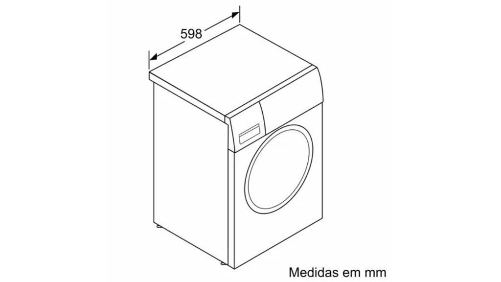 Serie 6 Máquina de Lavar Roupa, 9 kg 1200 rpm, inox Serie 6 Máquina de Lavar Roupa, 9 kg 1200 rpm, inox