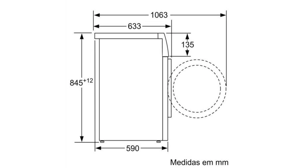 Serie 6 Máquina de Lavar Roupa, 9 kg 1200 rpm, inox Serie 6 Máquina de Lavar Roupa, 9 kg 1200 rpm, inox