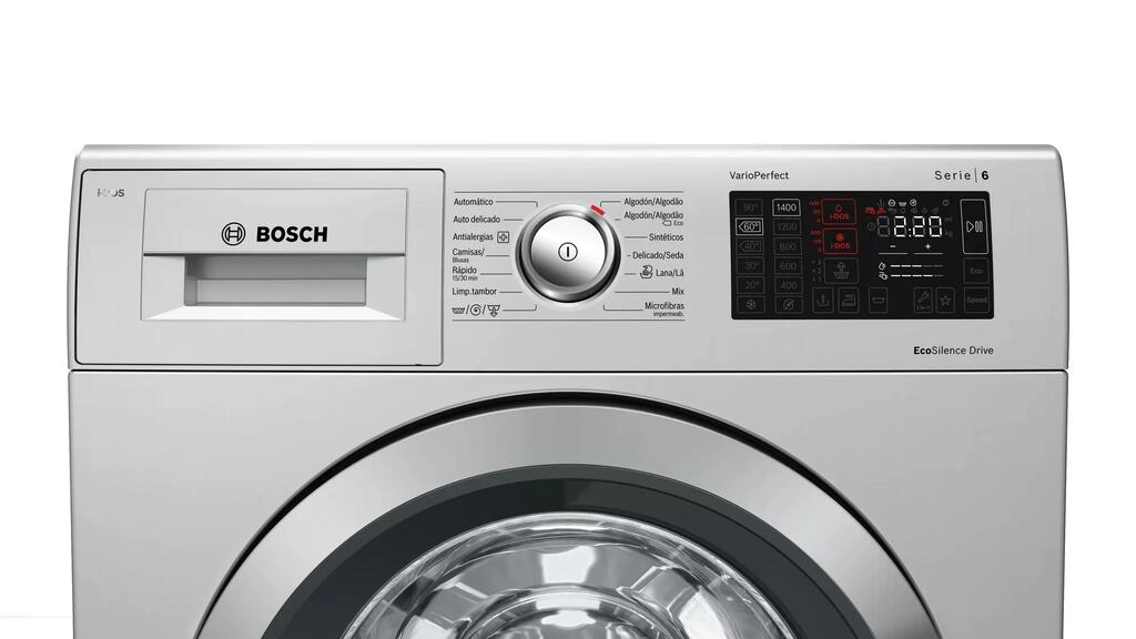 Serie 6 Máquina de Lavar Roupa, 9 kg 1400 rpm, Inox Serie 6 Máquina de Lavar Roupa, 9 kg 1400 rpm, Inox
