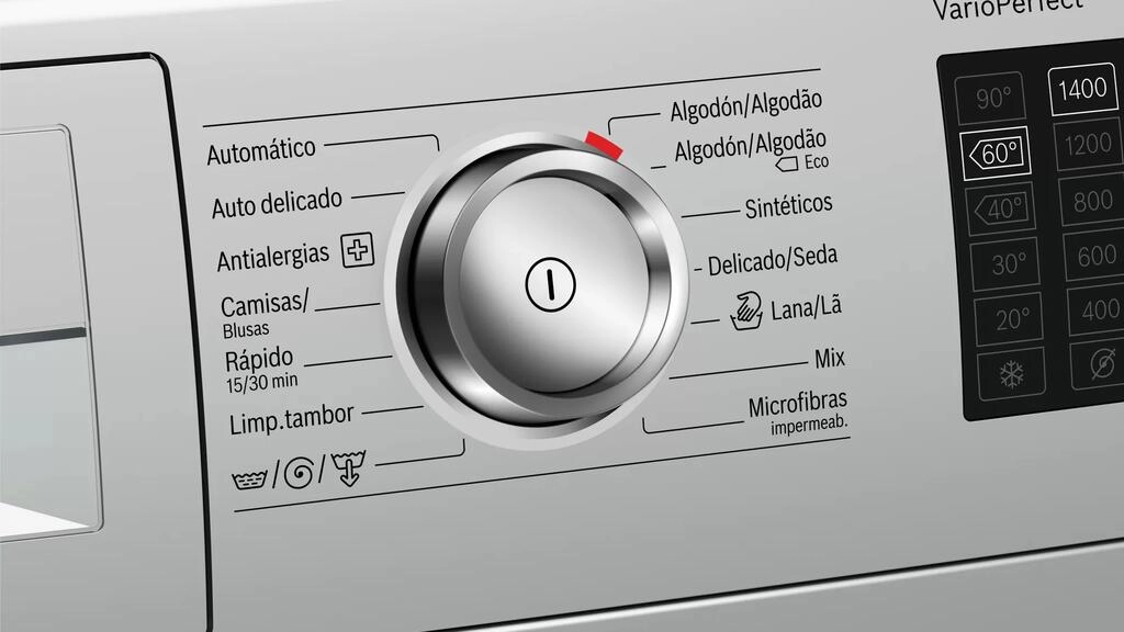 Serie 6 Máquina de Lavar Roupa, 9 kg 1400 rpm, Inox Serie 6 Máquina de Lavar Roupa, 9 kg 1400 rpm, Inox