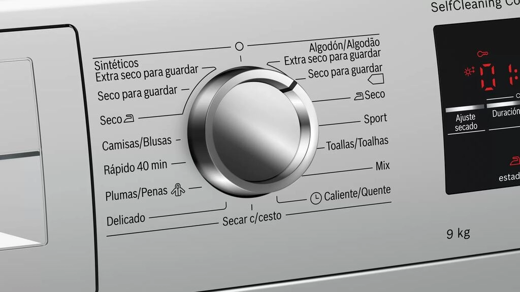 Serie 6 Máquina de Secar Roupa, Bomba de Calor 9 kg Inox Serie 6 Máquina de Secar Roupa, Bomba de Calor 9 kg Inox