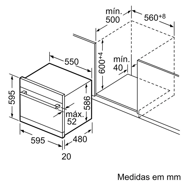 Serie 6 Máquina de Lavar Loiça Modular 60 cm Inox Serie 6 Máquina de Lavar Loiça Modular 60 cm Inox