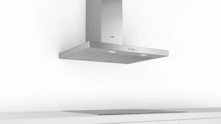 Serie 2 Chaminé de parede 90 cm Inox