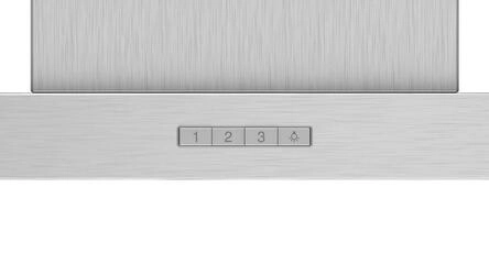 Serie 2 Chaminé de parede 90 cm Inox