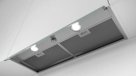 Serie 4 Chaminé com design integrado 90 cm Inox