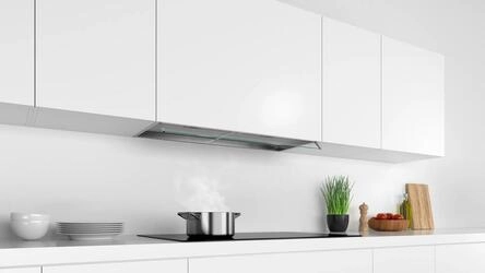 Serie 4 Chaminé com design integrado 90 cm Inox