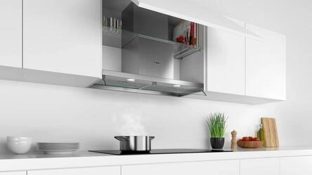 Serie 4 Chaminé com design integrado 90 cm Inox