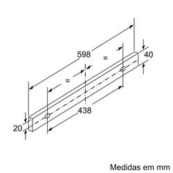 Serie 4 Exaustor telescópico 60 cm Prateado