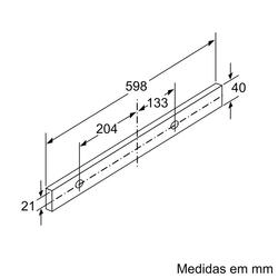 Serie 4 Exaustor telescópico 60 cm Prateado metálico