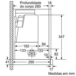 Serie 4 Exaustor telescópico 60 cm Prateado metálico