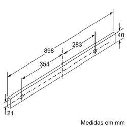 Serie 4 Exaustor telescópico 90 cm Prateado metálico