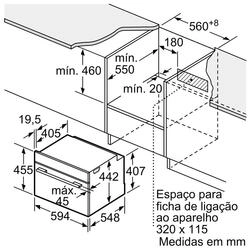 Serie 8 Forno compacto c/ função micro-ondas 60x45
