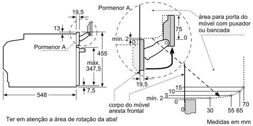 Serie 8 Forno compacto c/ função micro-ondas 60x45 cm Inox