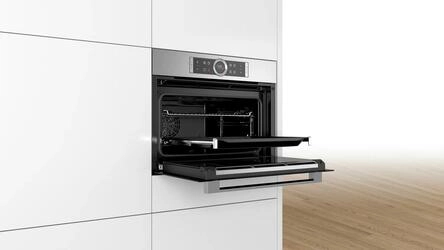 Serie 8 Forno compacto c/ função micro-ondas 60x45 cm Inox