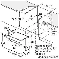 Serie 4 Forno integrável 60x60 Inox