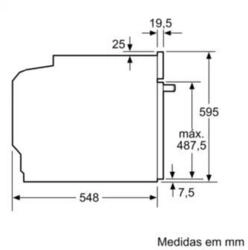 Serie 6 Forno integrável 60x60 Preto