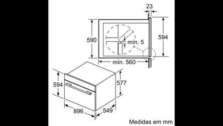 Serie 6 Forno integrável 90x60 Inox
