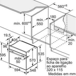  Serie 8 Forno integrável 60x60 Inox
