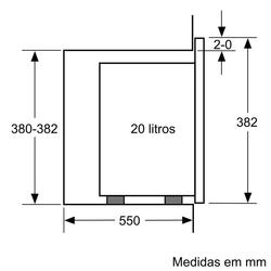 Serie 4 Micro-ondas integrável 60x38 Inox