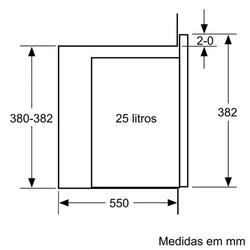 Serie 6 Micro-ondas integrável 59x38 Inox