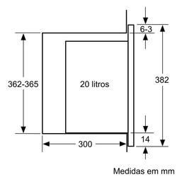 Serie 6 Micro-ondas integrável 60x38 Branco