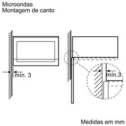 Serie 6 Micro-ondas integrável 60x38 Preto
