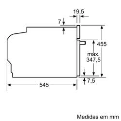 Serie 8 Micro-ondas integrável 60x45 Inox