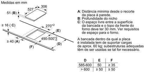Serie 6 Dominó de indução 30 cm Preto