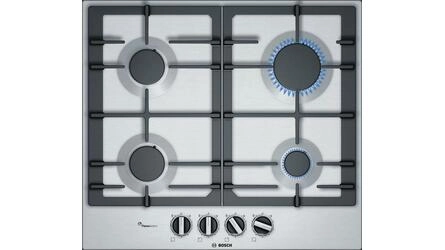 Serie 6 Placa a gás 60 cm Inox