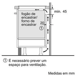 Serie 6 Placa de indução 70 cm Preto
