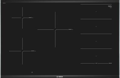 Serie 8 Placa de indução 80 cm Preto
