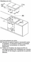 Serie 8 Placa de indução com ventilação 80 cm