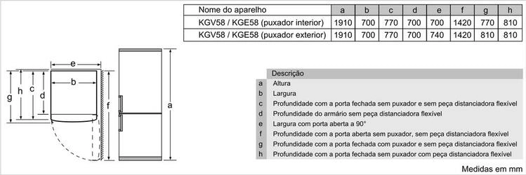 Serie | 4 Combinado de instalação livre 191x70  cm inox