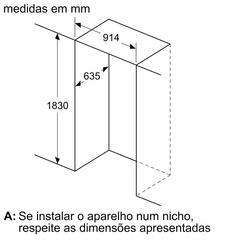 Serie 8 Combinado French Door, 183x90.5 Inox (anti-dedadas)