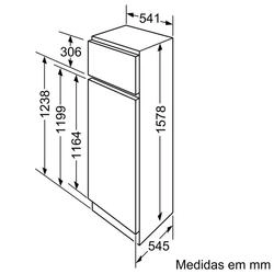 Serie 4 Frigorífico de 2 portas integrável 157.8x54.1 cm