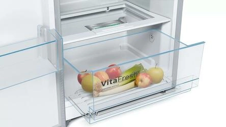Serie 4 Frigorífico de instalação livre 186x60 cm Inox