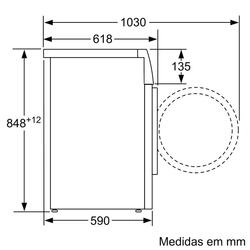 Serie 4 Máquina de Lavar Roupa, 8 kg 1200 rpm