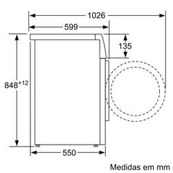 Serie 6 Máquina de Lavar Roupa, 8 kg 1200 rpm