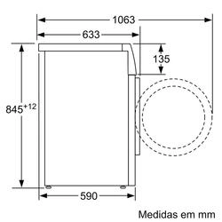 Serie 6 Máquina de Lavar Roupa, 8 kg 1400 rpm